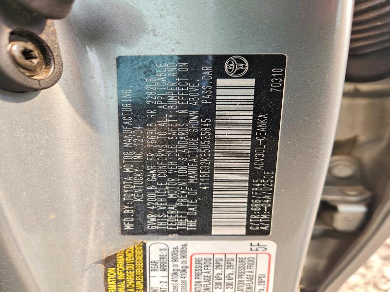 64794786 :رقم المزاد ، 4T1BE32K65U525845 vin ، 2005 Toyota Camry مزاد بيع
