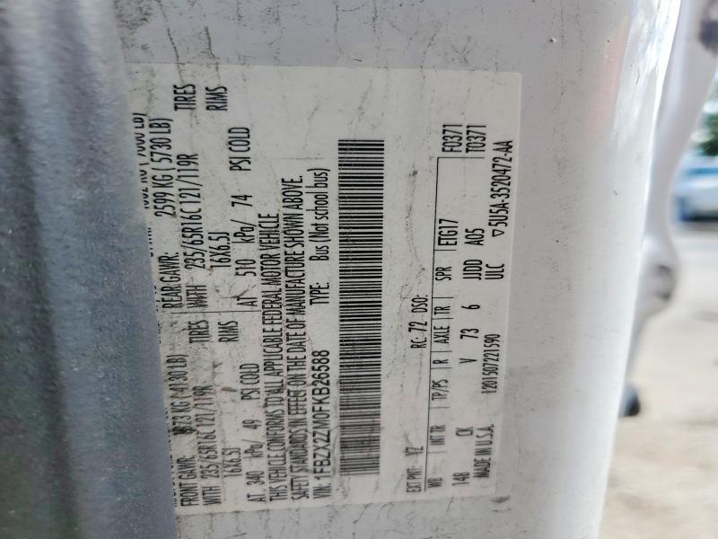 Aukcja sprzedaży 2015 Ford Transit, vin: 1FBZX2ZM0FKB26588, numer aukcji: 65077556