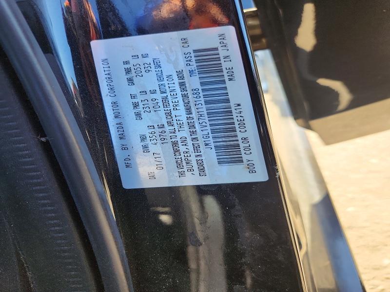64970556 :رقم المزاد ، JM1GL1V57H1131688 vin ، 2017 Mazda 6 مزاد بيع