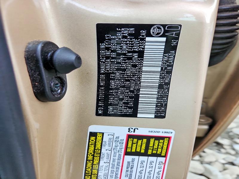 2013 Toyota Corolla მანქანა იყიდება აუქციონზე, vin: 2T1BU4EE5DC026551, აუქციონის ნომერი: 64815536