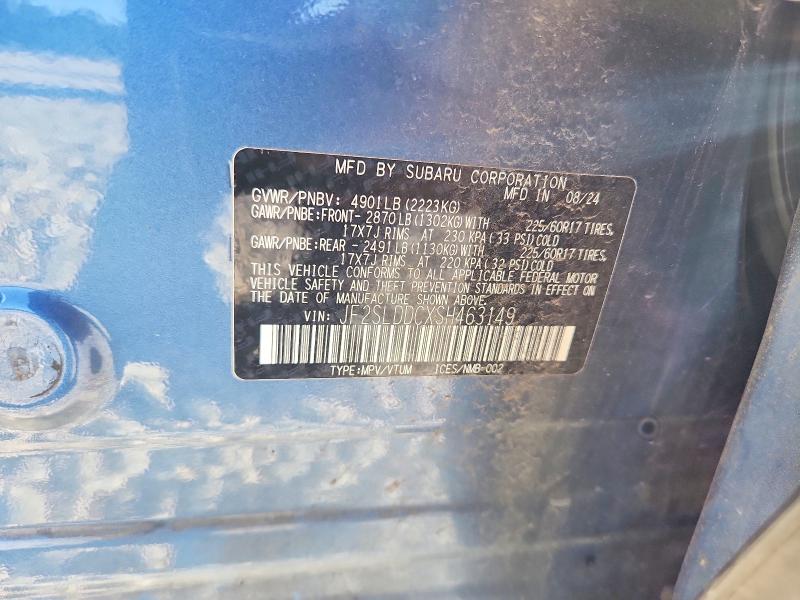 Aukcja sprzedaży 2025 Subaru Forester, vin: JF2SLDDCXSH463149, numer aukcji: 65398836