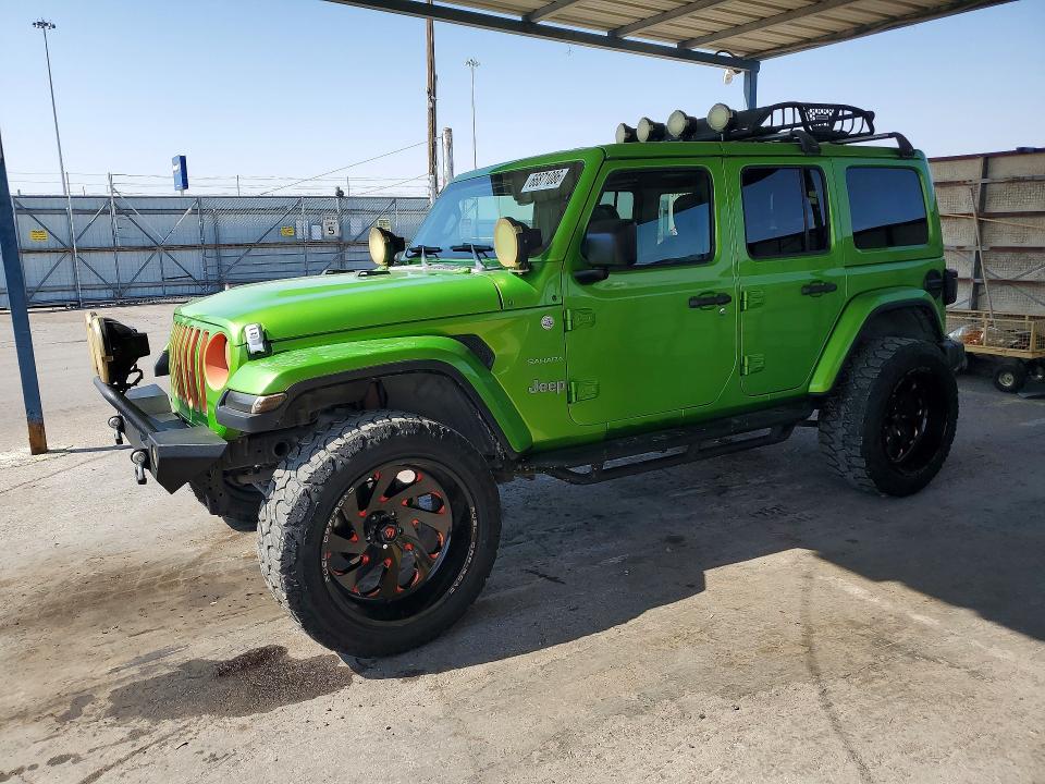 66871086 :رقم المزاد ، 1C4HJXEG1JW240302 vin ، 2018 Jeep Wrangler Unlimited مزاد بيع