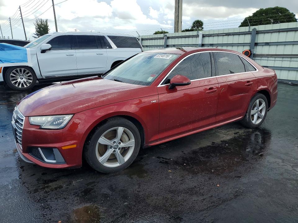2019 Audi A4 მანქანა იყიდება აუქციონზე, vin: WAUDNAF49KN019233, აუქციონის ნომერი: 67240736