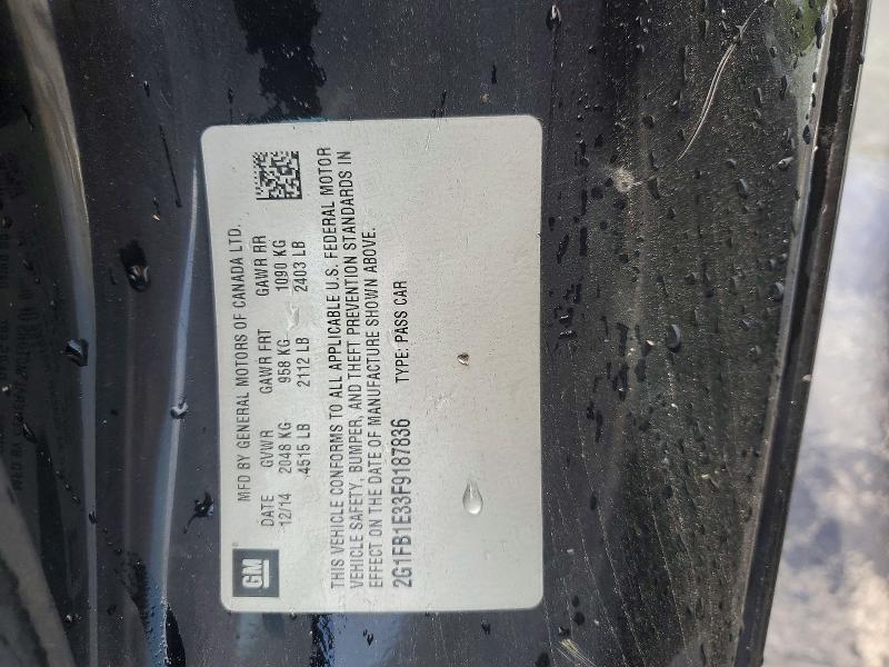 66412746 :رقم المزاد ، 2G1FB1E33F9187836 vin ، 2015 Chevrolet Camaro مزاد بيع