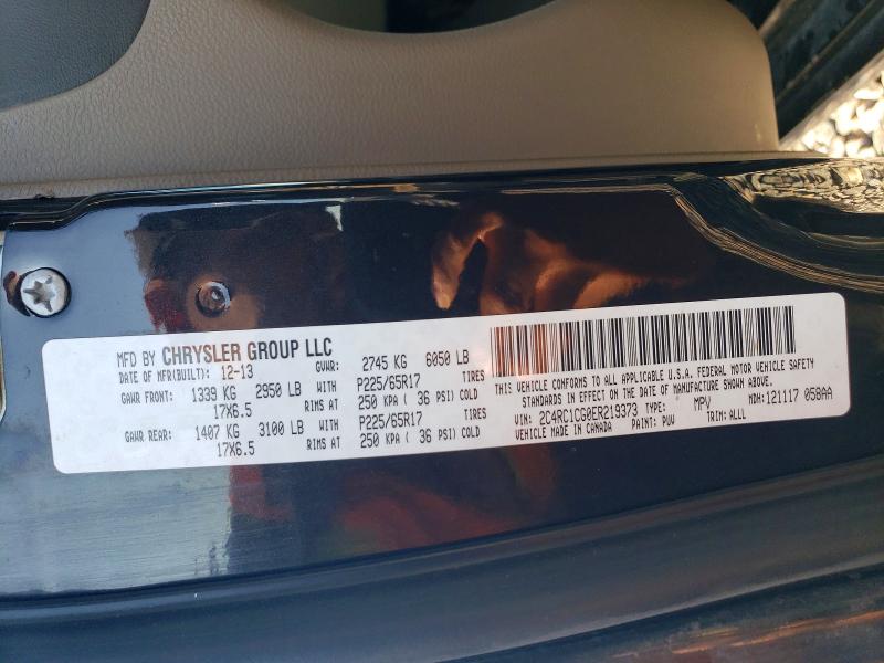 Aukcja sprzedaży 2014 Chrysler Town & Country, vin: 2C4RC1CG0ER219373, numer aukcji: 63826086
