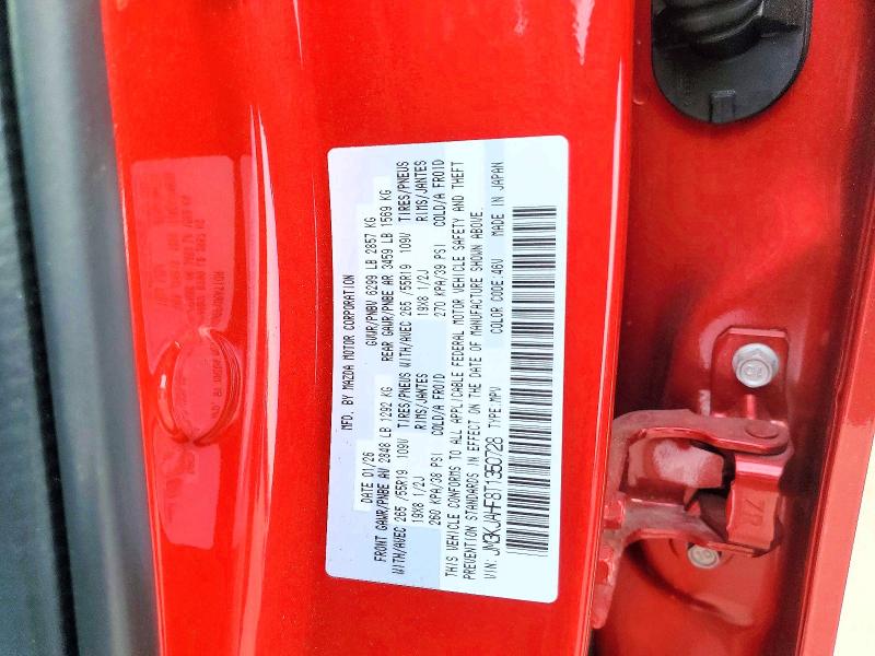 2026 Mazda Cx-70 მანქანა იყიდება აუქციონზე, vin: JM3KJAHF8T1350728, აუქციონის ნომერი: 64316146