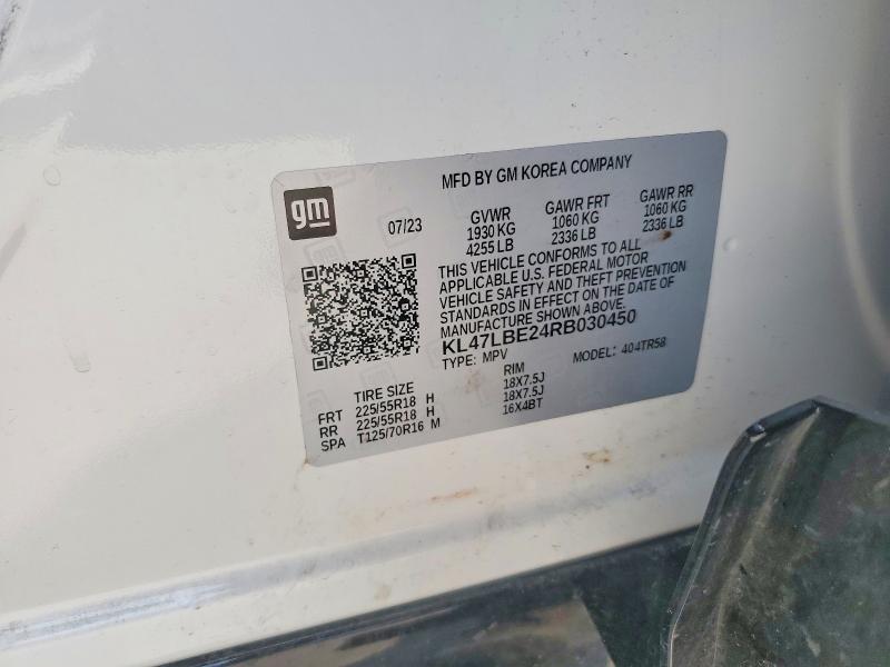 Aukcja sprzedaży 2024 Buick Envista, vin: KL47LBE24RB030450, numer aukcji: 65434666
