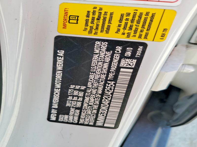 2024 Mini Cooper მანქანა იყიდება აუქციონზე, vin: WMW53DK04R2U42554, აუქციონის ნომერი: 65030086