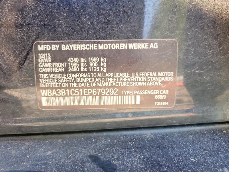 65326926 :رقم المزاد ، WBA3B1C51EP679292 vin ، 2014 Bmw 320 مزاد بيع