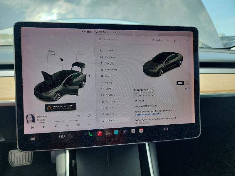 2020 Tesla Model 3 მანქანა იყიდება აუქციონზე, vin: 5YJ3E1EBXLF650913, აუქციონის ნომერი: 65147066