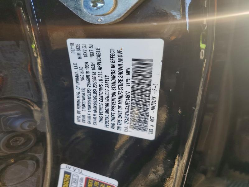 2018 Honda Cr-v მანქანა იყიდება აუქციონზე, vin: 7FARW1H8XJE014517, აუქციონის ნომერი: 64812246