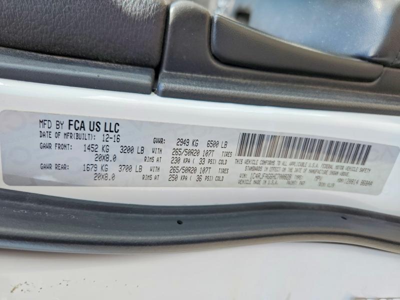 Продажа на аукционе авто 2017 Jeep Grand Cherokee, vin: 1C4RJFAG6HC700828, номер лота: 66784386
