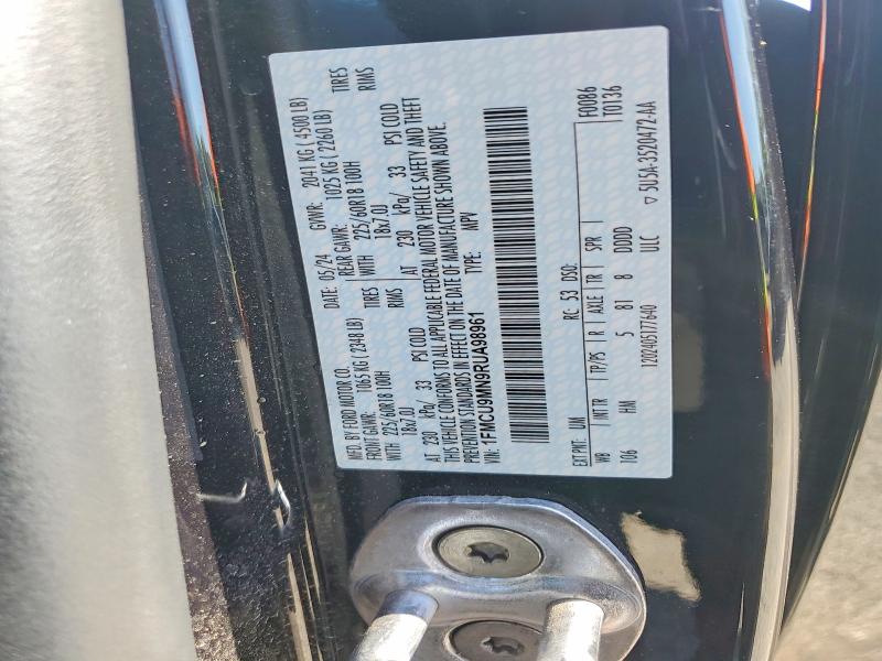 65748466 :رقم المزاد ، 1FMCU9MN9RUA98961 vin ، 2024 Ford Escape مزاد بيع