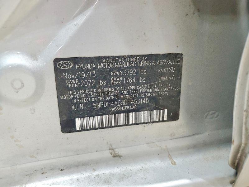 Aukcja sprzedaży 2013 Hyundai Elantra, vin: 5NPDH4AE3DH453145, numer aukcji: 66219296