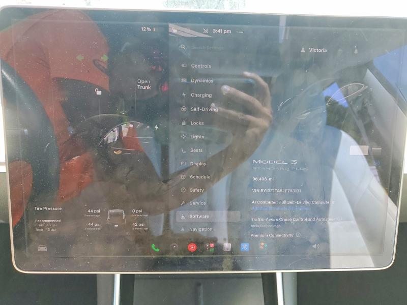 2020 Tesla Model 3 მანქანა იყიდება აუქციონზე, vin: 5YJ3E1EA5LF793131, აუქციონის ნომერი: 66237076