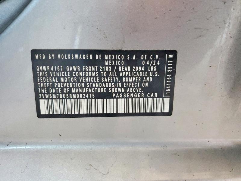 Продажа на аукционе авто 2024 Volkswagen Jetta, vin: 3VW5M7BU5RM082415, номер лота: 66922916
