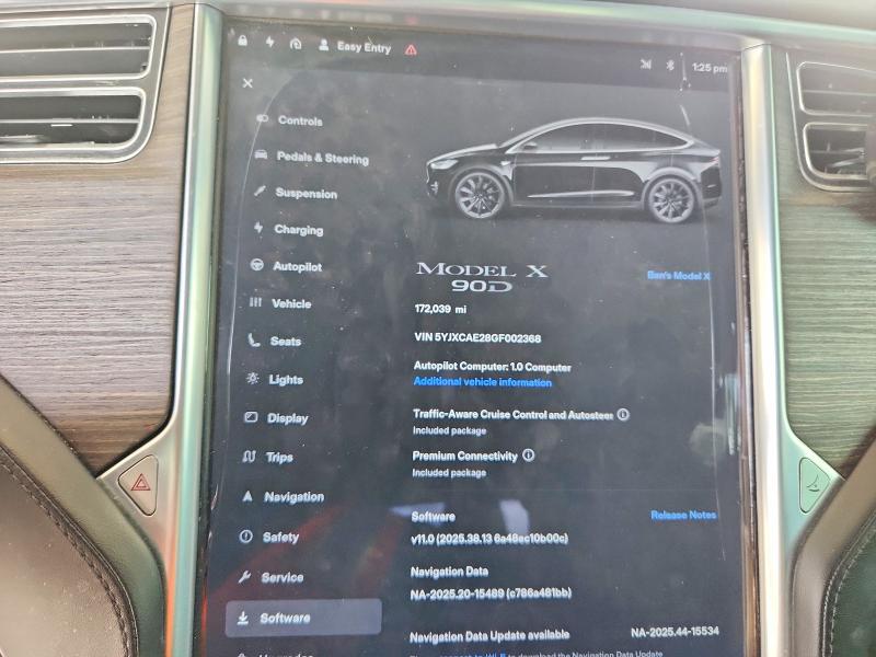 Продаж на аукціоні авто 2016 Tesla Model X, vin: 5YJXCAE28GF002368, номер лоту: 64899496