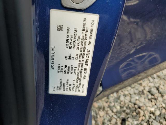 Продаж на аукціоні авто 2021 Tesla Model 3, vin: 5YJ3E1EB5MF026387, номер лоту: 65621256