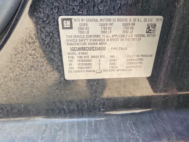 63397286 :رقم المزاد ، 3GCUKREC6EG334930 vin ، 2014 Chevrolet Silverado مزاد بيع