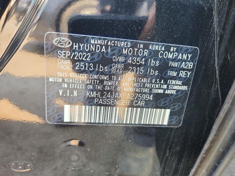Продажа на аукционе авто 2023 Hyundai Sonata, vin: KMHL24JAXPA275994, номер лота: 64683236