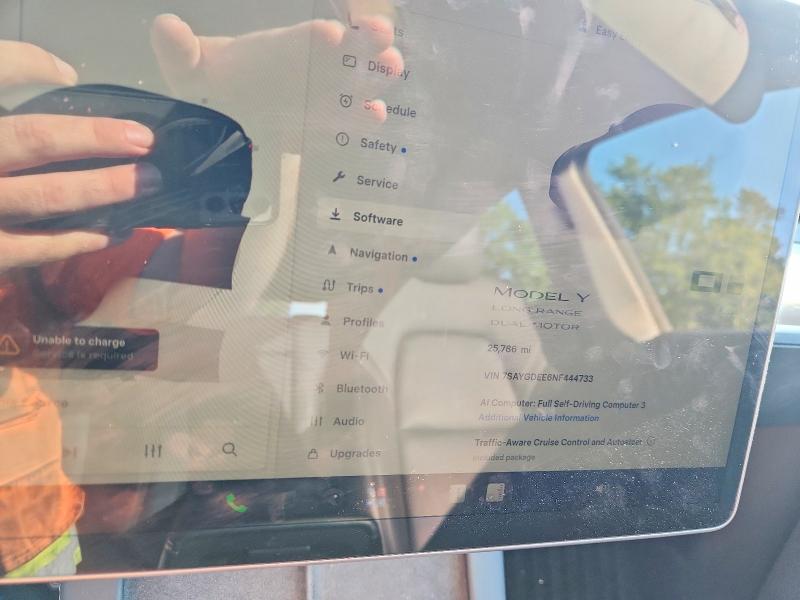 Aukcja sprzedaży 2022 Tesla Model Y, vin: 7SAYGDEE6NF444733, numer aukcji: 64088476