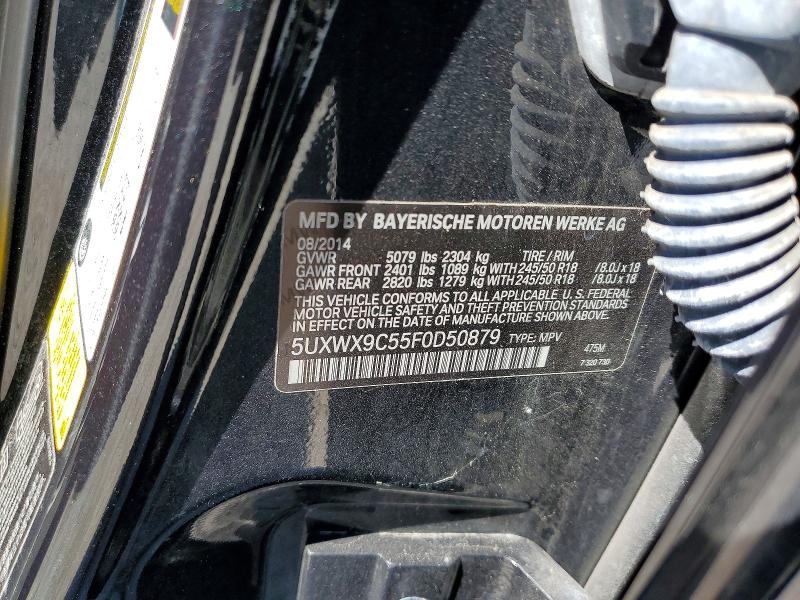 2015 Bmw X3 მანქანა იყიდება აუქციონზე, vin: 5UXWX9C55F0D50879, აუქციონის ნომერი: 63897206