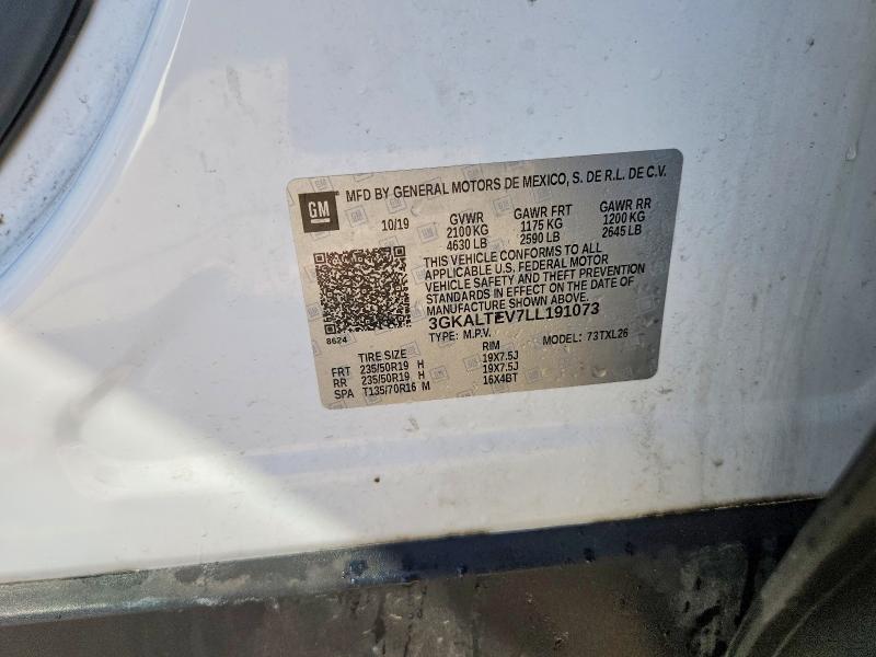 Aukcja sprzedaży 2020 Gmc Terrain, vin: 3GKALTEV7LL191073, numer aukcji: 66091756