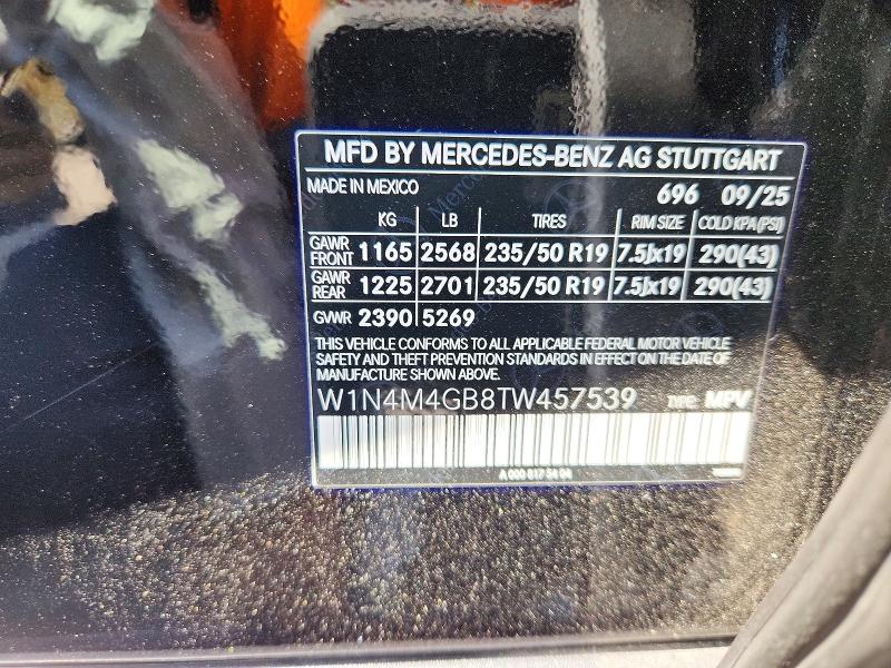 Продаж на аукціоні авто 2026 Mercedes-benz Glb, vin: W1N4M4GB8TW457539, номер лоту: 64036186