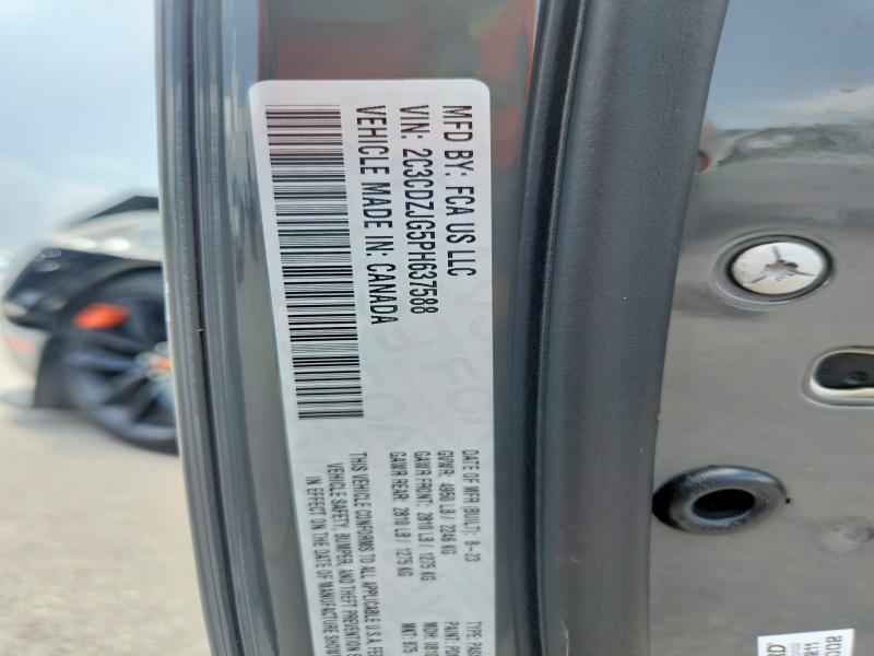 2023 Dodge Challenger მანქანა იყიდება აუქციონზე, vin: 2C3CDZJG5PH637588, აუქციონის ნომერი: 64216666