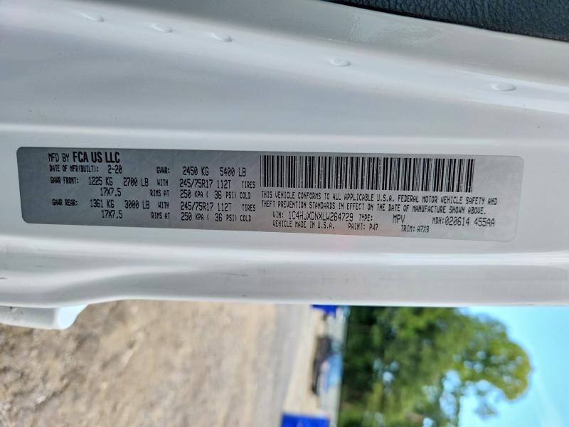 64564856 :رقم المزاد ، 1C4HJXDNXLW264729 vin ، 2020 Jeep Wrangler Unlimited مزاد بيع