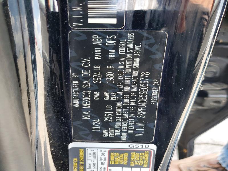 Продаж на аукціоні авто 2025 Kia K4, vin: 3KPFU4DE5SE056778, номер лоту: 66191536