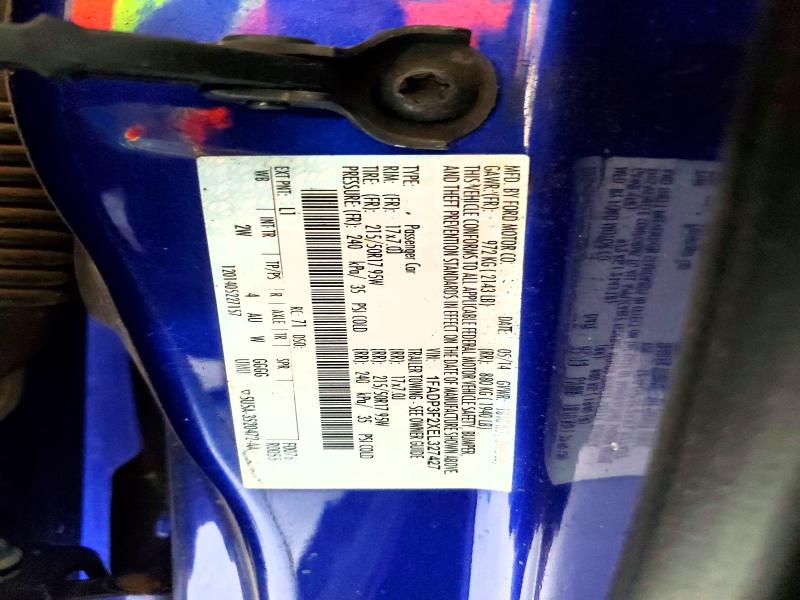2014 Ford Focus მანქანა იყიდება აუქციონზე, vin: 1FADP3F2XEL327427, აუქციონის ნომერი: 65146706