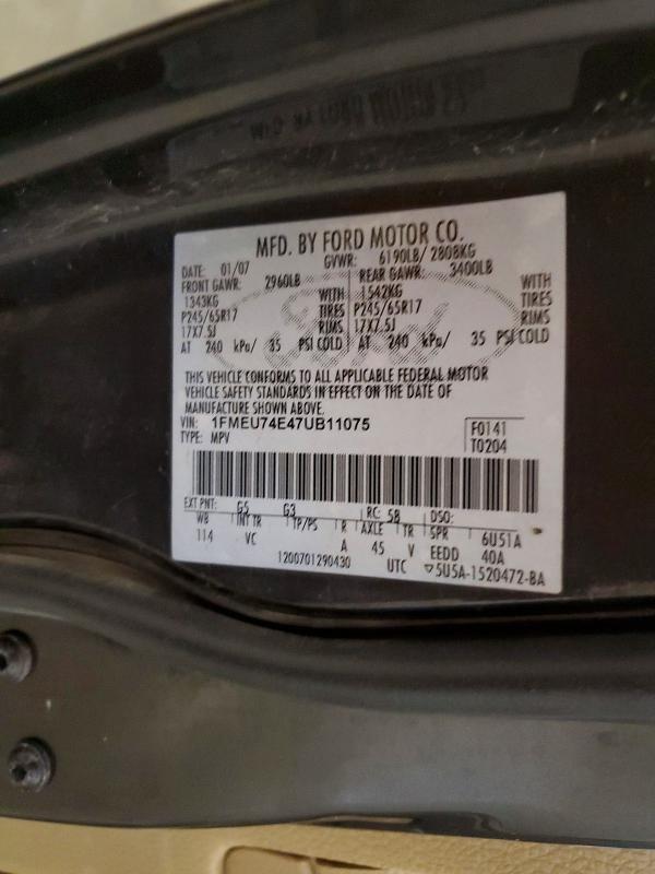 Aukcja sprzedaży 2007 Ford Explorer, vin: 1FMEU74E47UB11075, numer aukcji: 64621696