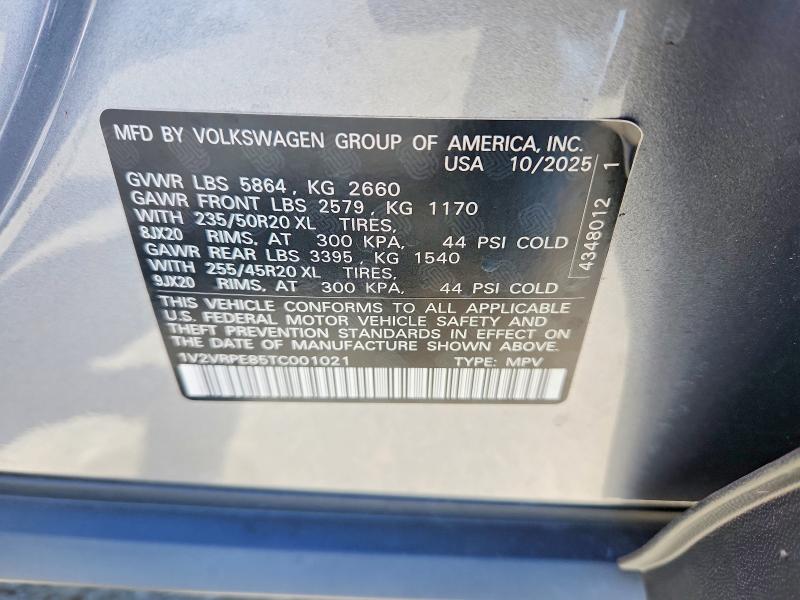 Auction sale of the 2026 Volkswagen Id.4, vin: 1V2VRPE85TC001021, lot number: 66412906