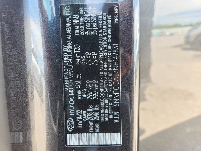 Aukcja sprzedaży 2022 Hyundai Tucson, vin: 5NMJCCAE7NH142831, numer aukcji: 63352736