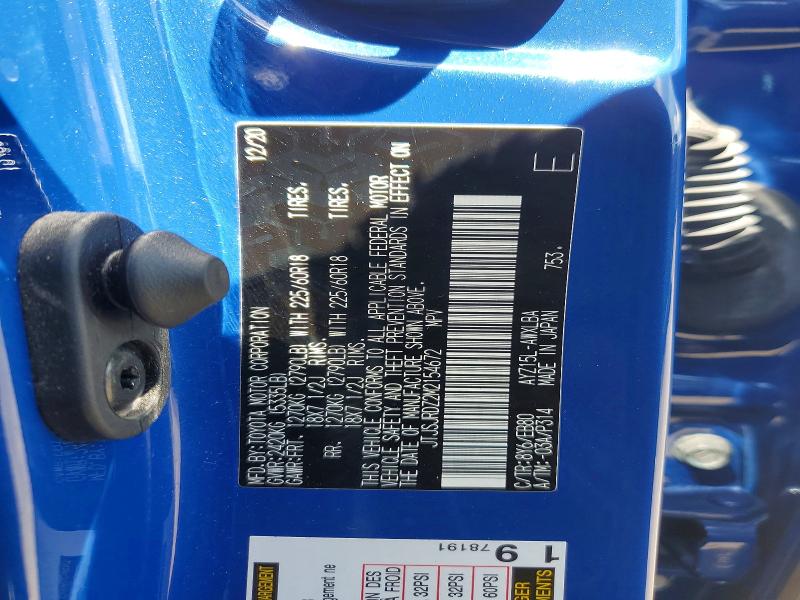 2021 Lexus Nx 300h მანქანა იყიდება აუქციონზე, vin: JTJSJRDZ2M2154672, აუქციონის ნომერი: 61809906