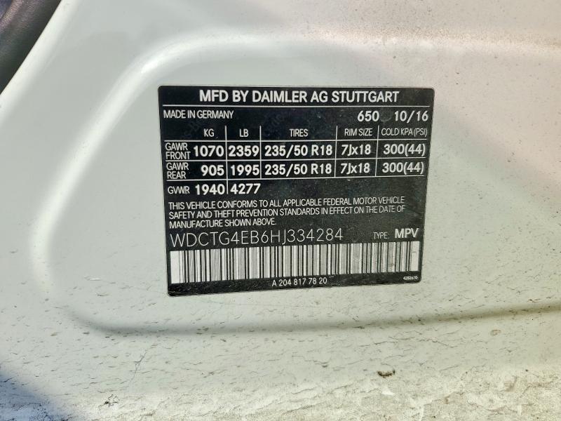 Продажа на аукционе авто 2017 Mercedes-benz Gla, vin: WDCTG4EB6HJ334284, номер лота: 65690236