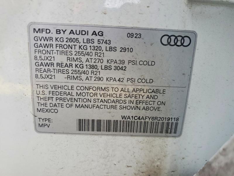 Aukcja sprzedaży 2024 Audi Sq5, vin: WA1C4AFY6R2019118, numer aukcji: 65270526