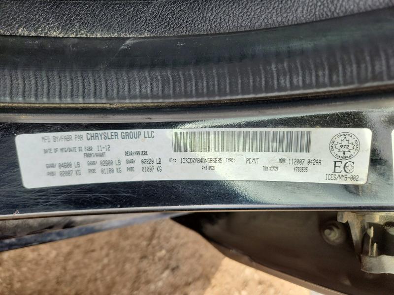 65937186 :رقم المزاد ، 1C3CDZAB4DN586835 vin ، 2013 Dodge Avenger مزاد بيع