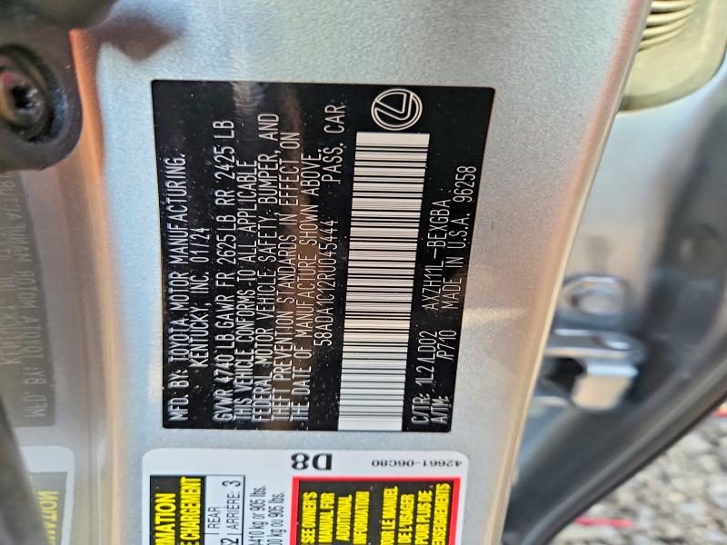 Продаж на аукціоні авто 2024 Lexus Es 300h, vin: 58ADA1C12RU045444, номер лоту: 65751016
