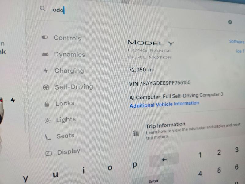Aukcja sprzedaży 2023 Tesla Model Y, vin: 7SAYGDEE9PF755155, numer aukcji: 63331376