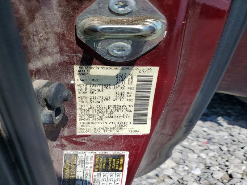 2018 Nissan Frontier მანქანა იყიდება აუქციონზე, vin: 1N6BD0CT6JN703803, აუქციონის ნომერი: 65906556