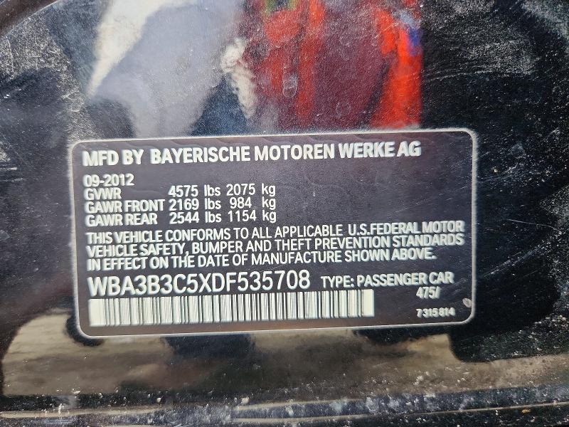 2013 Bmw 328 მანქანა იყიდება აუქციონზე, vin: WBA3B3C5XDF535708, აუქციონის ნომერი: 62835756