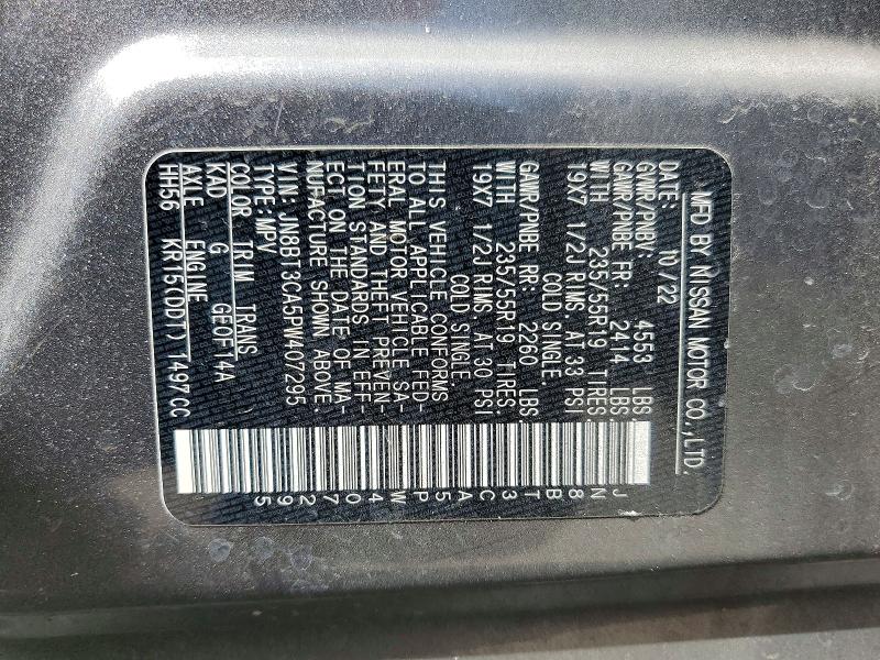 Auction sale of the 2023 Nissan Rogue, vin: JN8BT3CA5PW407295, lot number: 64820406
