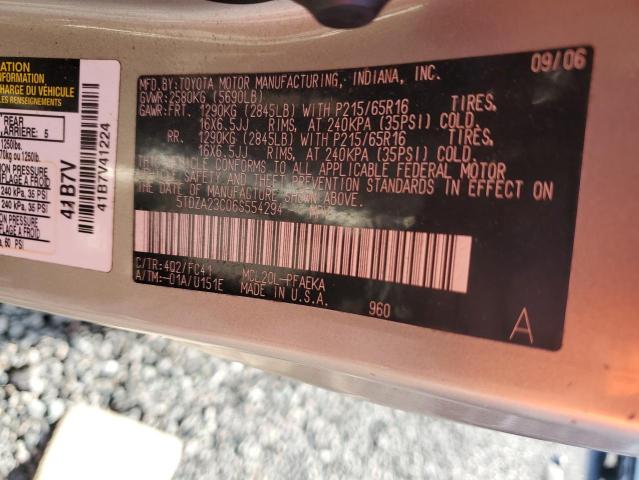 Продажа на аукционе авто 2006 Toyota Sienna, vin: 5TDZA23C06S554294, номер лота: 64383626