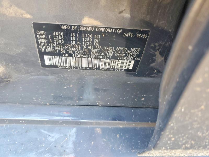 Продажа на аукционе авто 2024 Subaru Legacy, vin: 4S3BWAF66R3005871, номер лота: 65287256