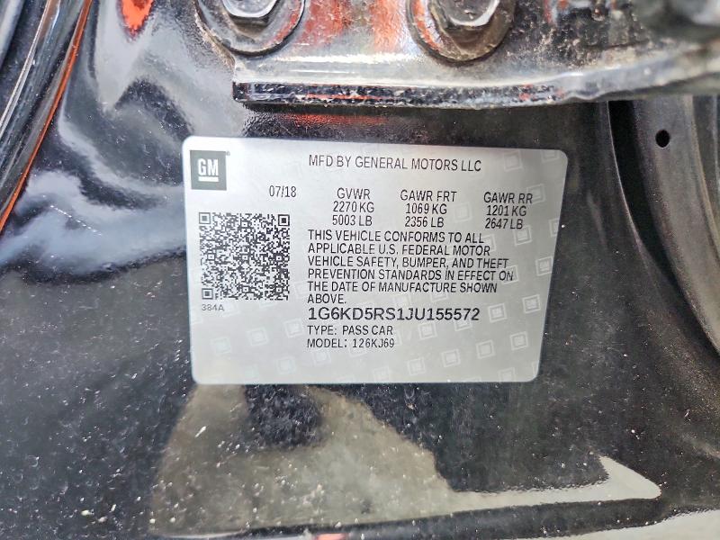 Продажа на аукционе авто 2018 Cadillac Ct6, vin: 1G6KD5RS1JU155572, номер лота: 66585686