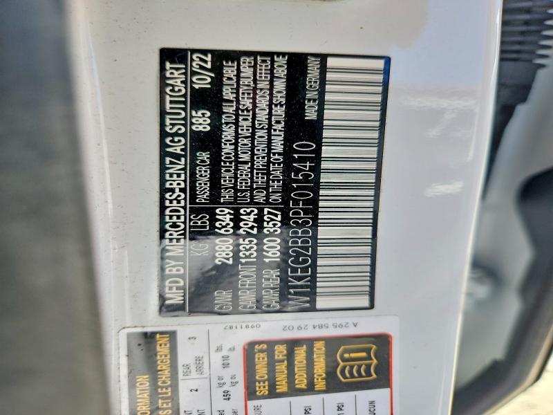 64474376 :رقم المزاد ، W1KEG2BB3PF015410 vin ، 2023 Mercedes-benz Eqe Sedan مزاد بيع