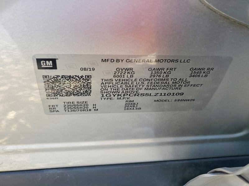 Продаж на аукціоні авто 2020 Cadillac Xt6, vin: 1GYKPCRS5LZ110109, номер лоту: 65195026
