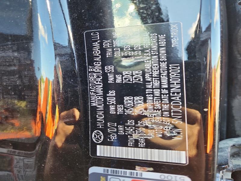 2022 Hyundai Santa Cruz მანქანა იყიდება აუქციონზე, vin: 5NTJCDAE1NH019021, აუქციონის ნომერი: 66895706